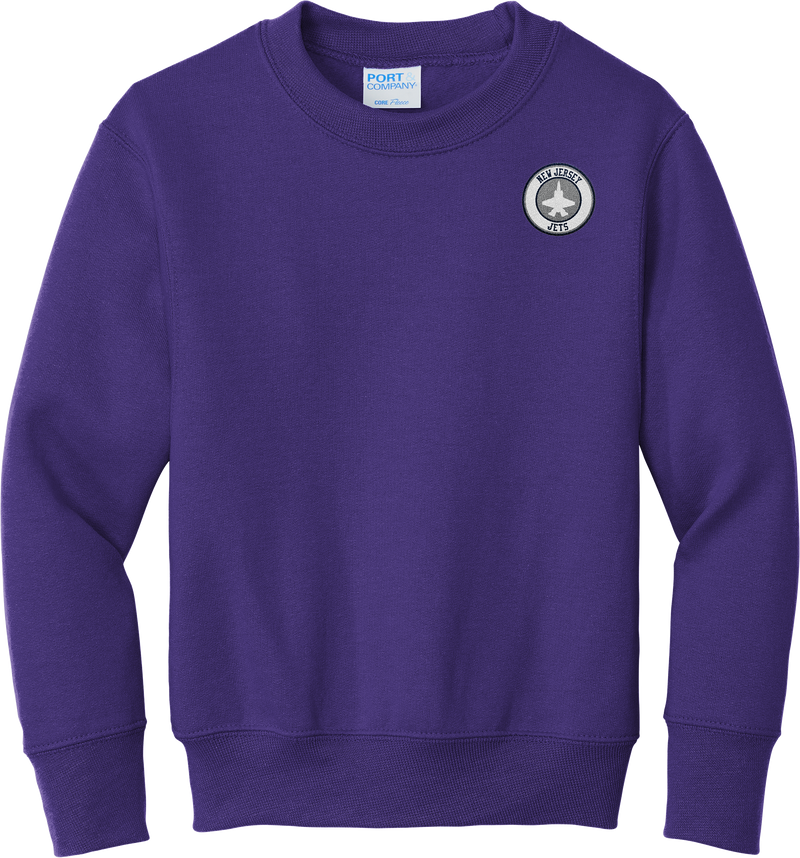 NJ Jets Youth Core Fleece Crewneck Sweatshirt