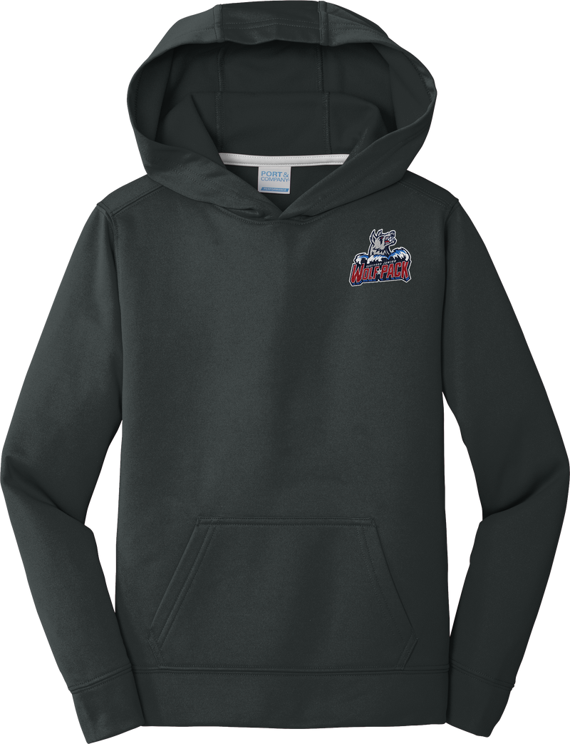 Hartford Jr. Wolfpack Youth Performance Fleece Pullover Hooded Sweatshirt