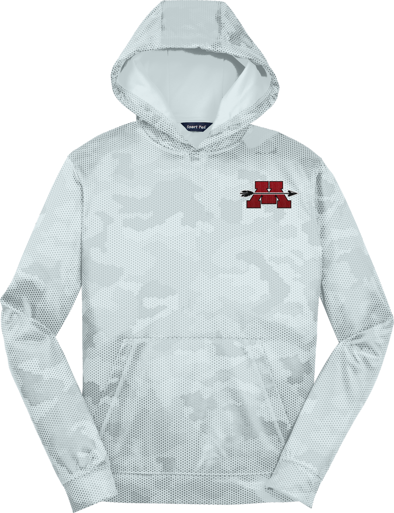 Mercer Arrows Youth Sport-Wick CamoHex Fleece Hooded Pullover