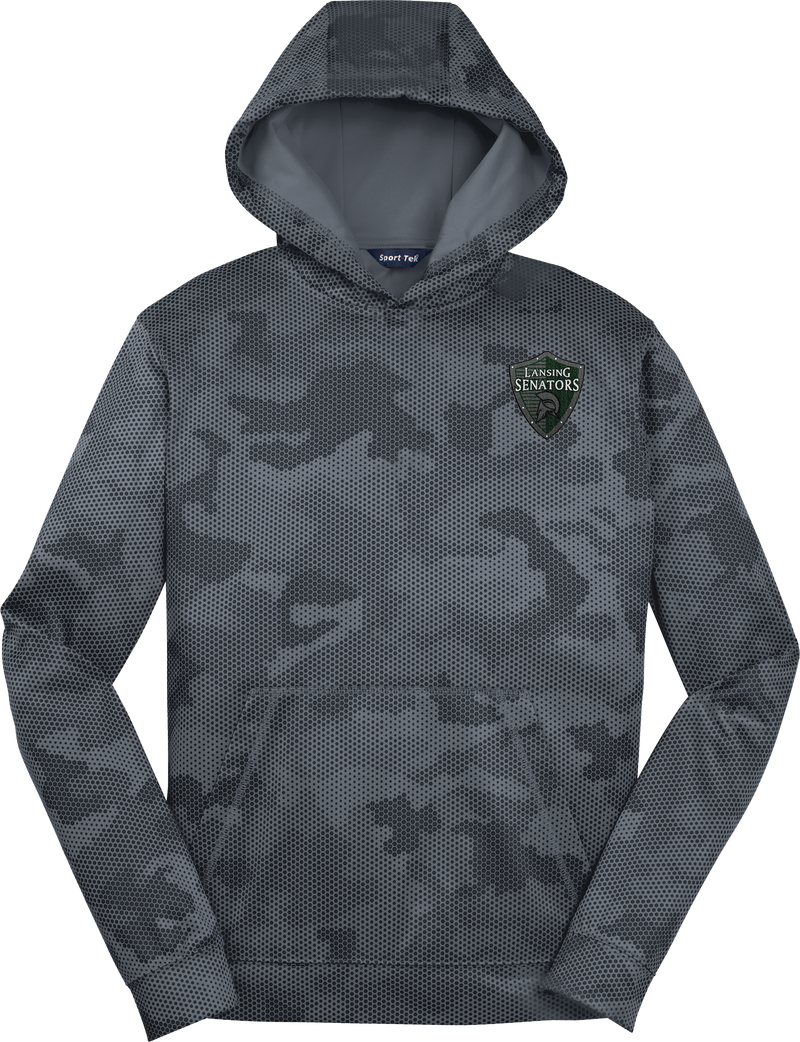 Lansing Senators Youth Sport-Wick CamoHex Fleece Hooded Pullover