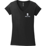 Midd South Athletics Softstyle Ladies Fit V-Neck T-Shirt