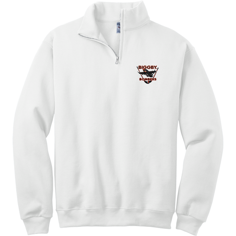 Biggby Bombers NuBlend 1/4-Zip Cadet Collar Sweatshirt