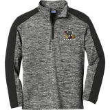 Dupage Black Bears Youth PosiCharge  Electric Heather Colorblock 1/4-Zip Pullover