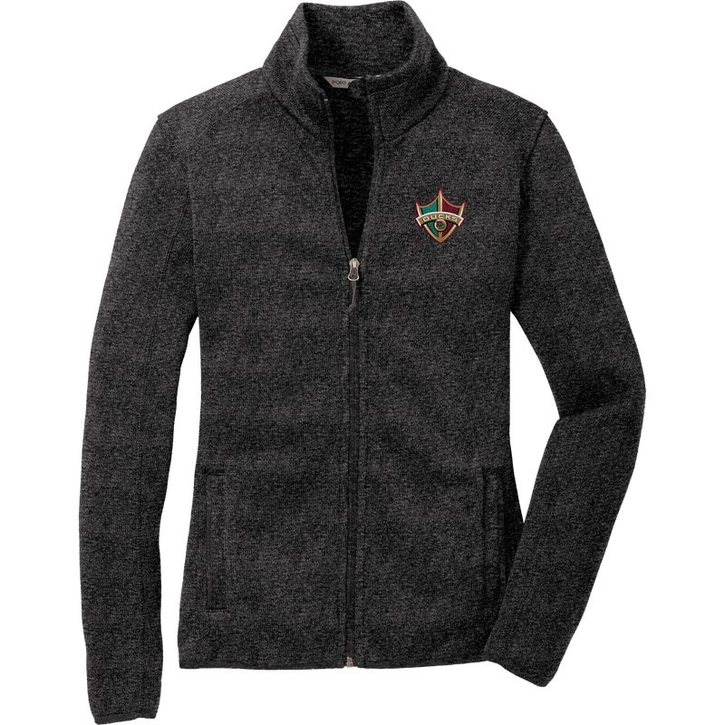 Delaware Ducks Ladies Sweater Fleece Jacket