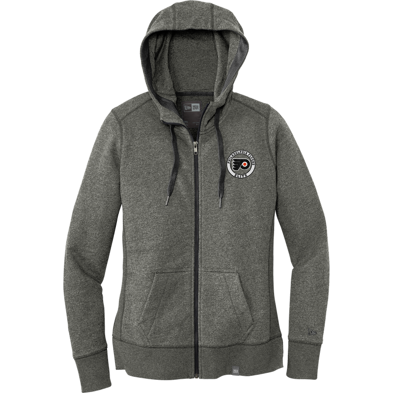 Philadelphia Flyers Elite New Era Ladies French Terry Full-Zip Hoodie