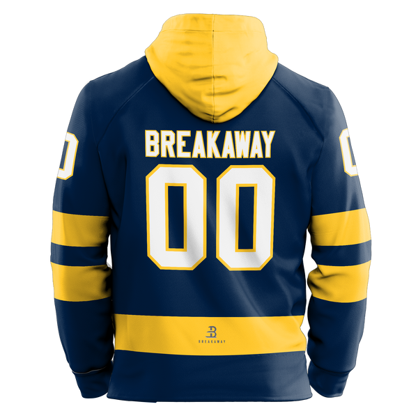 Delaware Jr. Blue Hens Youth Sublimated Retro Hoodie