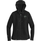 Lansing Spartans New Era Ladies French Terry Full-Zip Hoodie