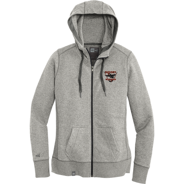 Biggby Bombers New Era Ladies French Terry Full-Zip Hoodie