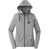 Brooklyn Aviators New Era Ladies Tri-Blend Fleece Full-Zip Hoodie