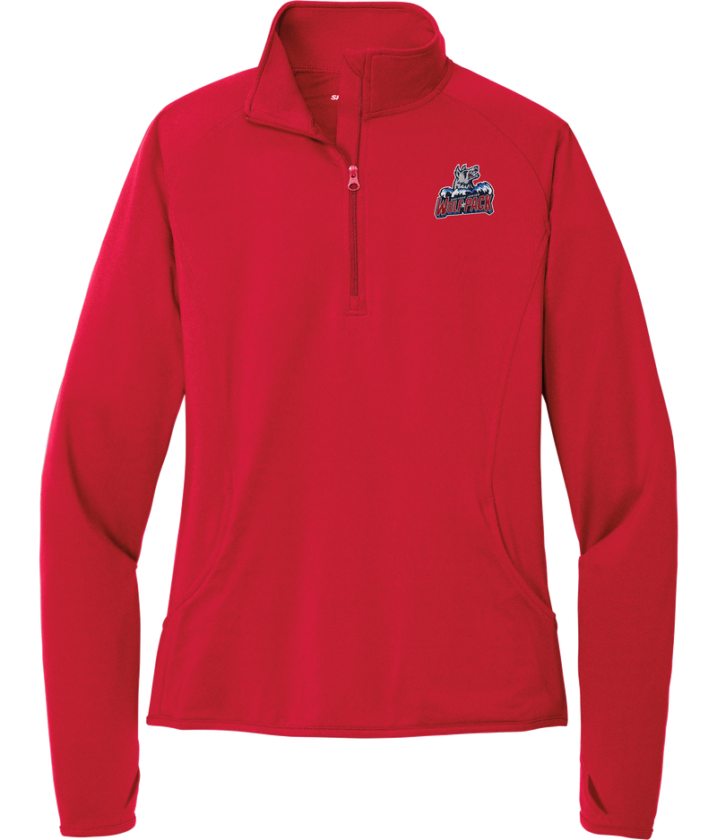 Hartford Jr. Wolfpack Ladies Sport-Wick Stretch 1/4 Zip Pullover