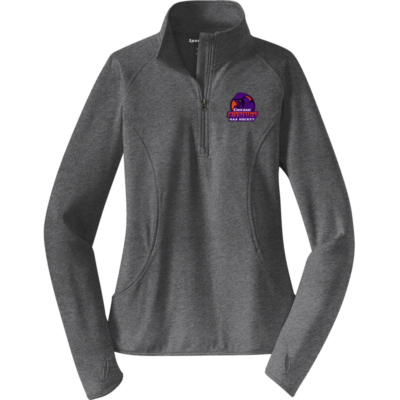 Chicago Phantoms Ladies Sport-Wick Stretch 1/4-Zip Pullover