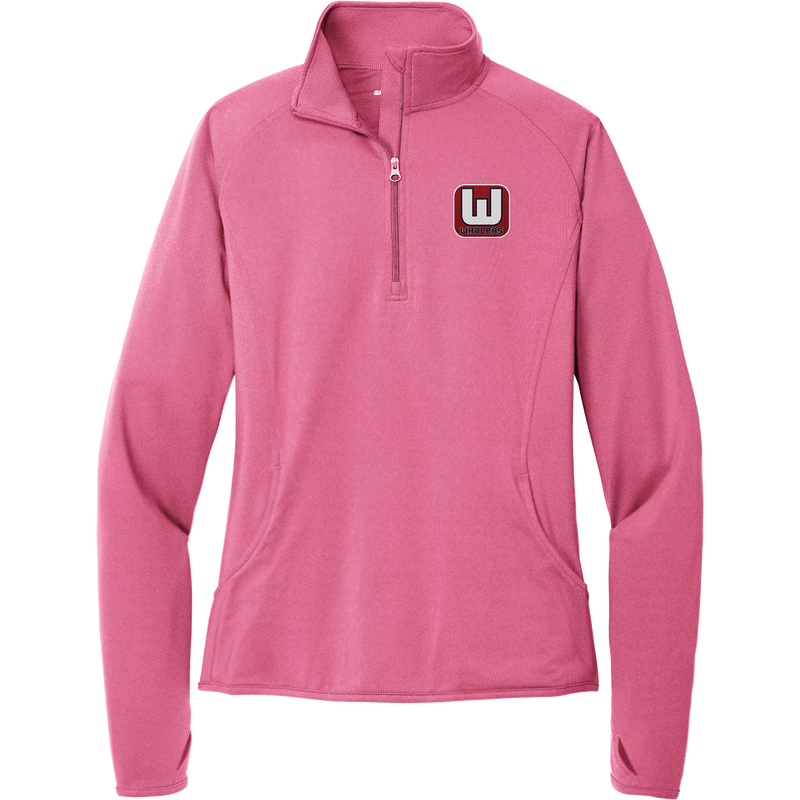 CT Whalers Tier 1 Ladies Sport-Wick Stretch 1/4-Zip Pullover