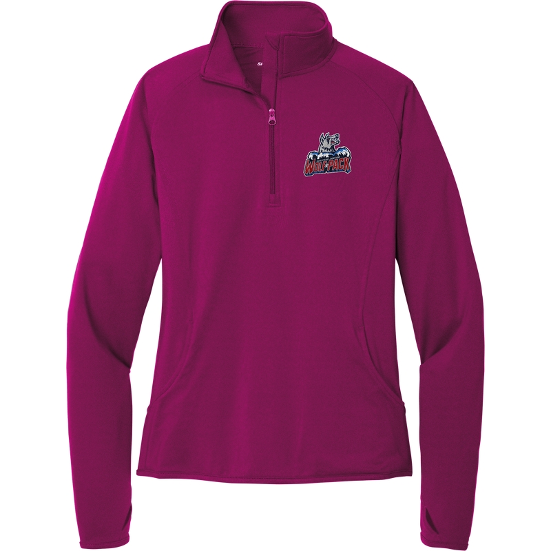 Hartford Jr. Wolfpack Ladies Sport-Wick Stretch 1/4-Zip Pullover