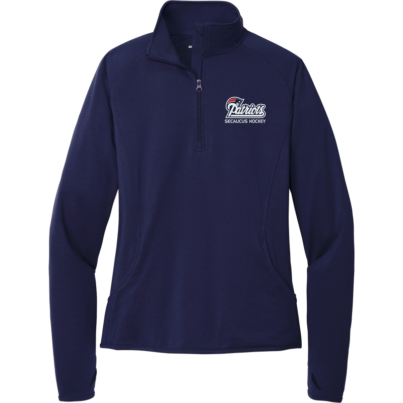 Secaucus Patriots Ladies Sport-Wick Stretch 1/4-Zip Pullover