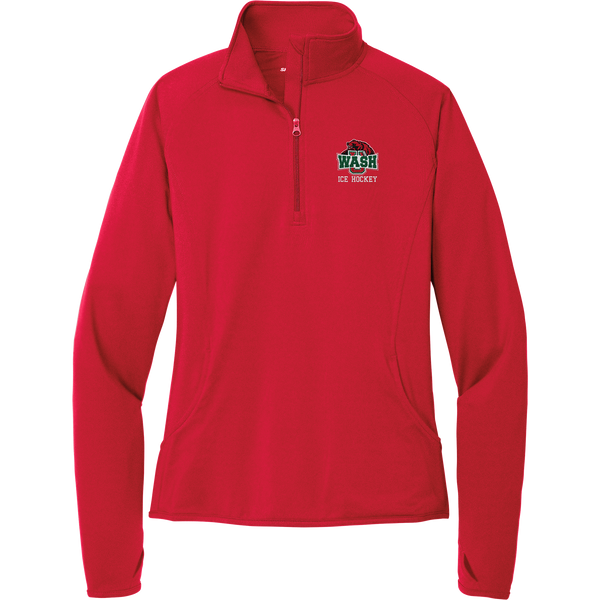 Wash U Ladies Sport-Wick Stretch 1/4-Zip Pullover