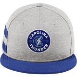 Carolina Thunder New Era Shadow Heather Striped Flat Bill Snapback Cap