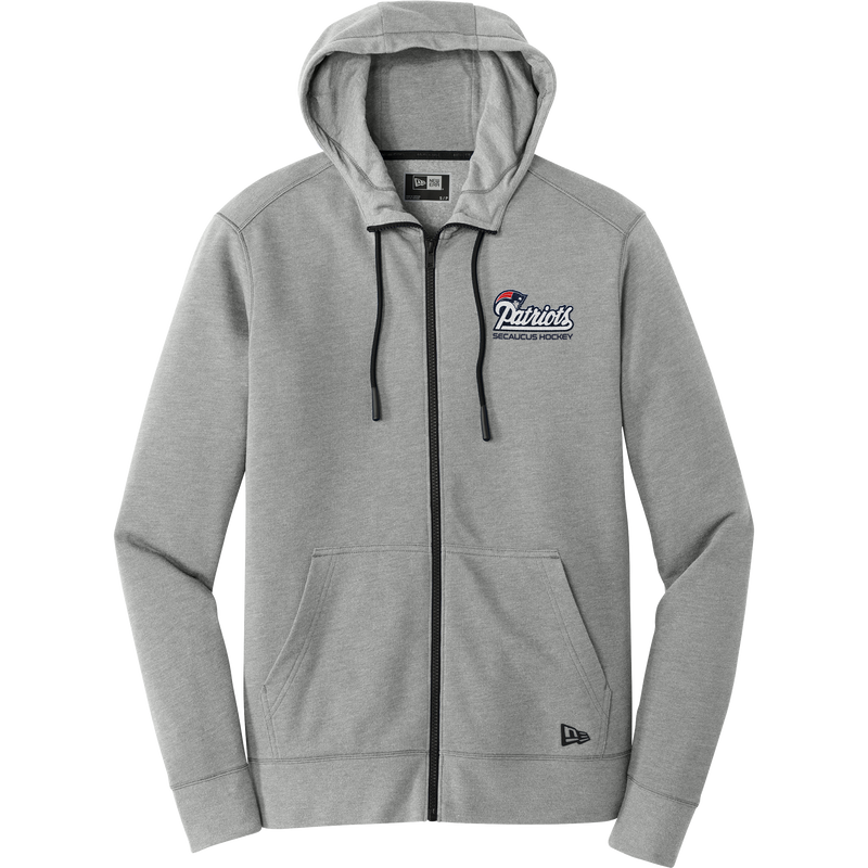 Secaucus Patriots New Era Tri-Blend Fleece Full-Zip Hoodie