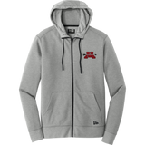 Mercer Arrows New Era Tri-Blend Fleece Full-Zip Hoodie