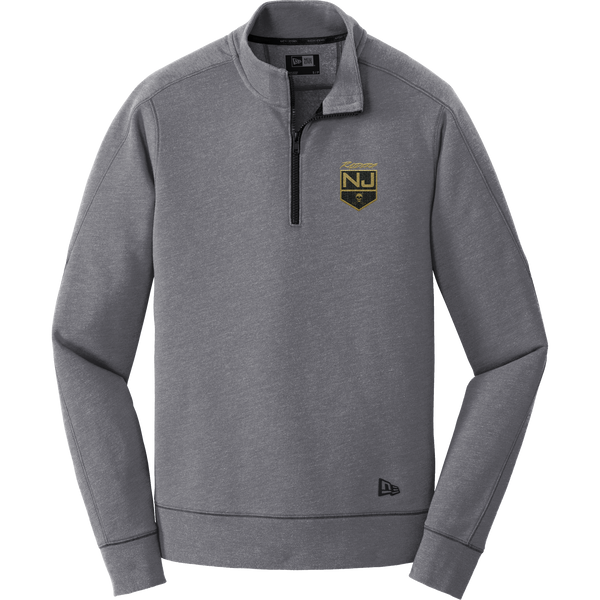 NJ Raiders New Era Tri-Blend Fleece 1/4-Zip Pullover