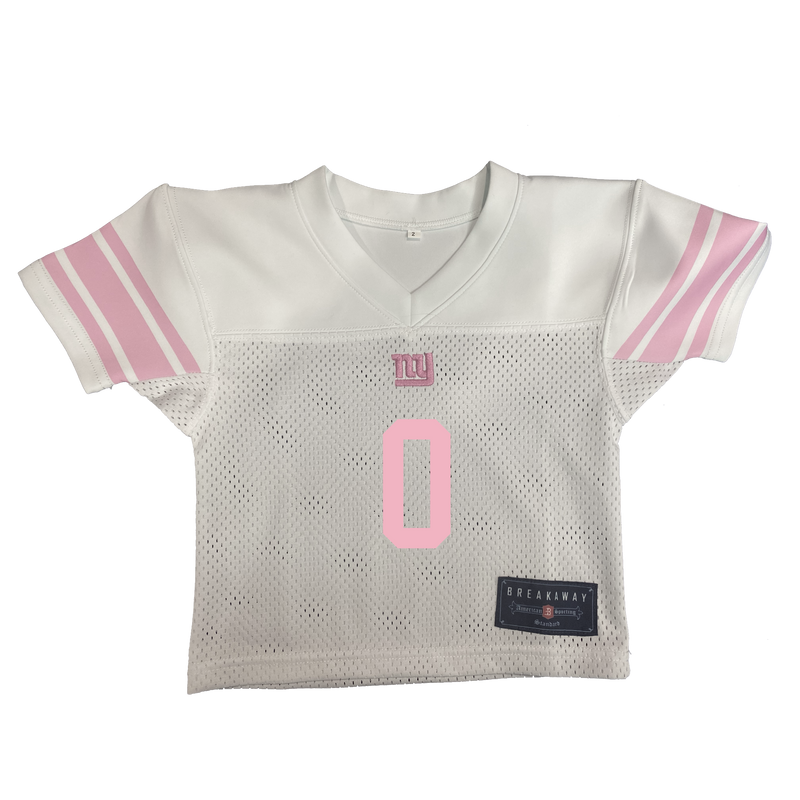 NY Giants Toddler Jersey - White/Pink