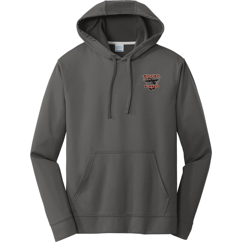 Biggby Bombers Performance Fleece Pullover Hooded Sweatshirt