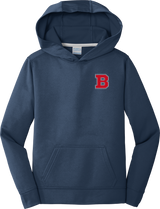 CT Bobcats Youth Performance Fleece Pullover Hooded Sweatshirt