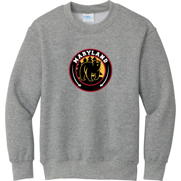 Maryland Black Bears Youth Core Fleece Crewneck Sweatshirt