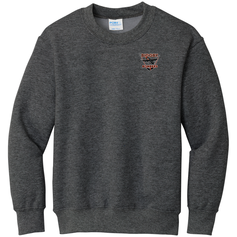 Biggby Bombers Youth Core Fleece Crewneck Sweatshirt