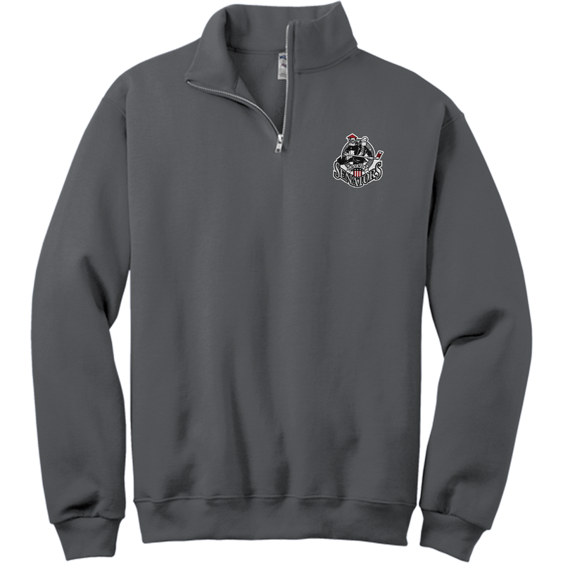 Grundy Senators NuBlend 1/4-Zip Cadet Collar Sweatshirt