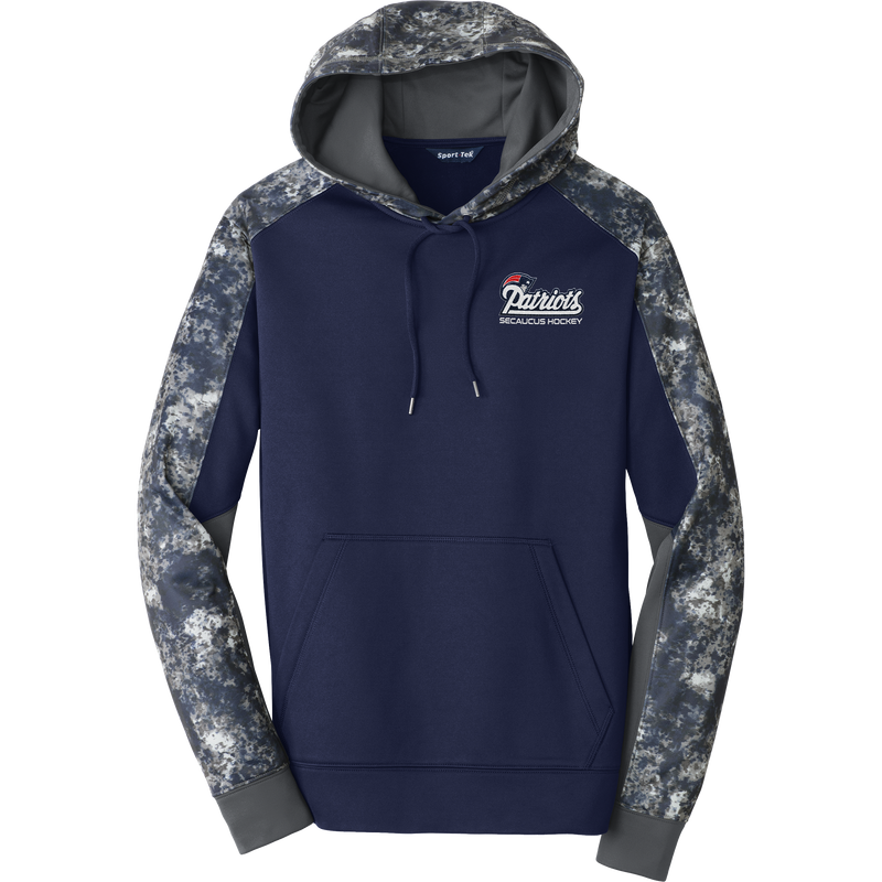 Secaucus Patriots Sport-Wick Mineral Freeze Fleece Colorblock Hooded Pullover