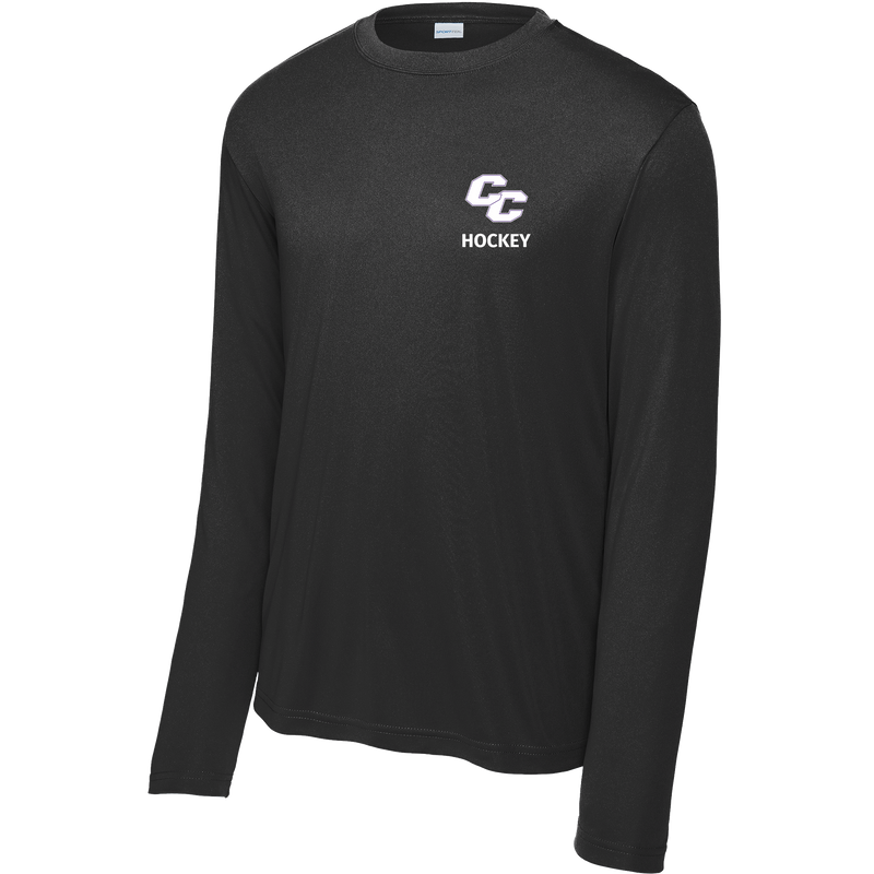 Curry College (Bleed Purple Hockey) Youth Long Sleeve PosiCharge Competitor Tee