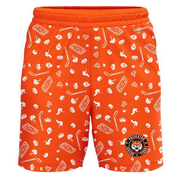 Princeton Jr. Tigers Adult Sublimated Pattern Shorts