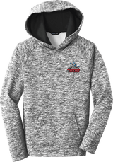 NJ Titans Youth PosiCharge Electric Heather Fleece Hooded Pullover