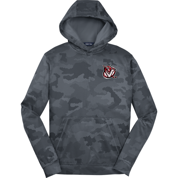 Venom Hockey Club Youth Sport-Wick CamoHex Fleece Hooded Pullover