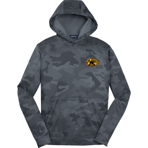 NJ Bears Youth Sport-Wick CamoHex Fleece Hooded Pullover