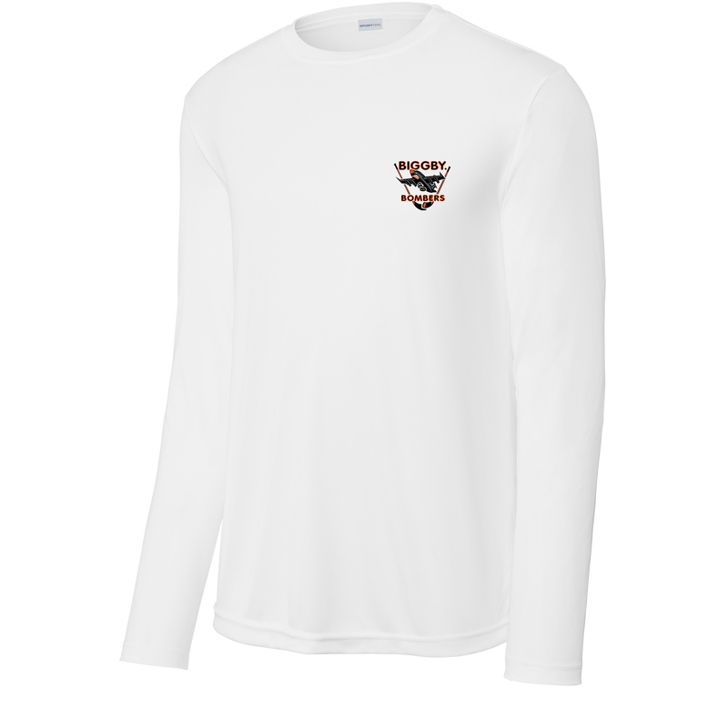 Biggby Bombers Youth Long Sleeve PosiCharge Competitor Tee